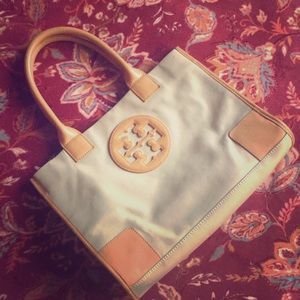 Barely Used Tory Burch Authentic Leather Tan Bag